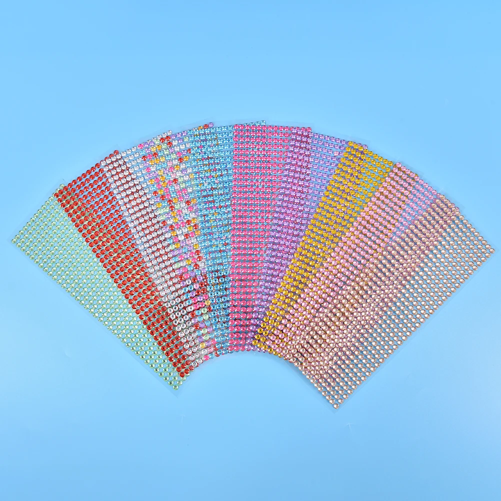 504Pcs Rhinestones Sticker DIY Crafts Decor Computer Mobile Phone Diamond Sparkle Gems Flatback Rhinestone Self Adhesive Stick
504Pcs Rhinestones Sticker DIY Crafts Decor Computer Mobile Phone Diamond Sparkle Gems Flatback Rhinestone Self Adhesive Stick