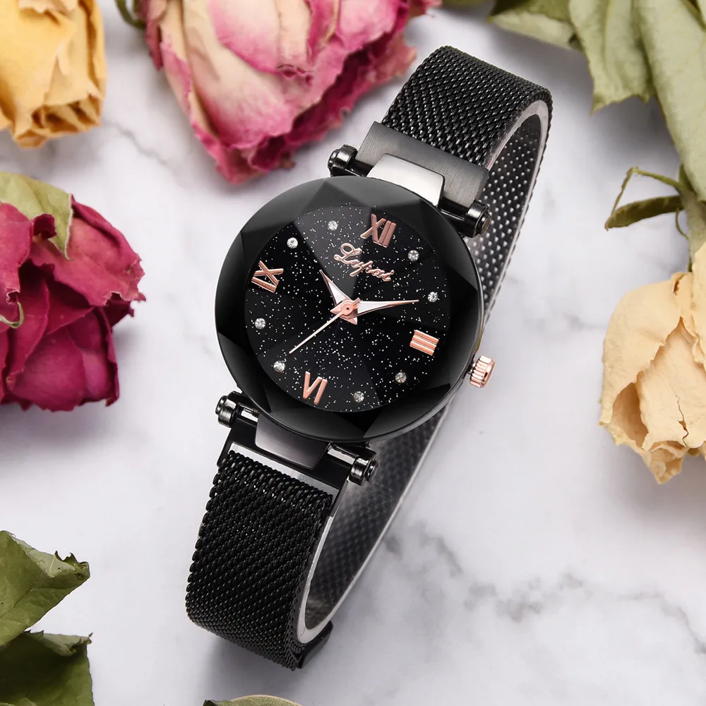 Susenstone Fashion Starry Sky Stainless Steel Mesh Belt Watch Casual Quartz Analog Watch Wristwatch Clock Gift Valentine Gift@9
Susenstone Fashion Starry Sky Stainless Steel Mesh Belt Watch Casual Quartz Analog Watch Wristwatch Clock Gift Valentine Gift@9