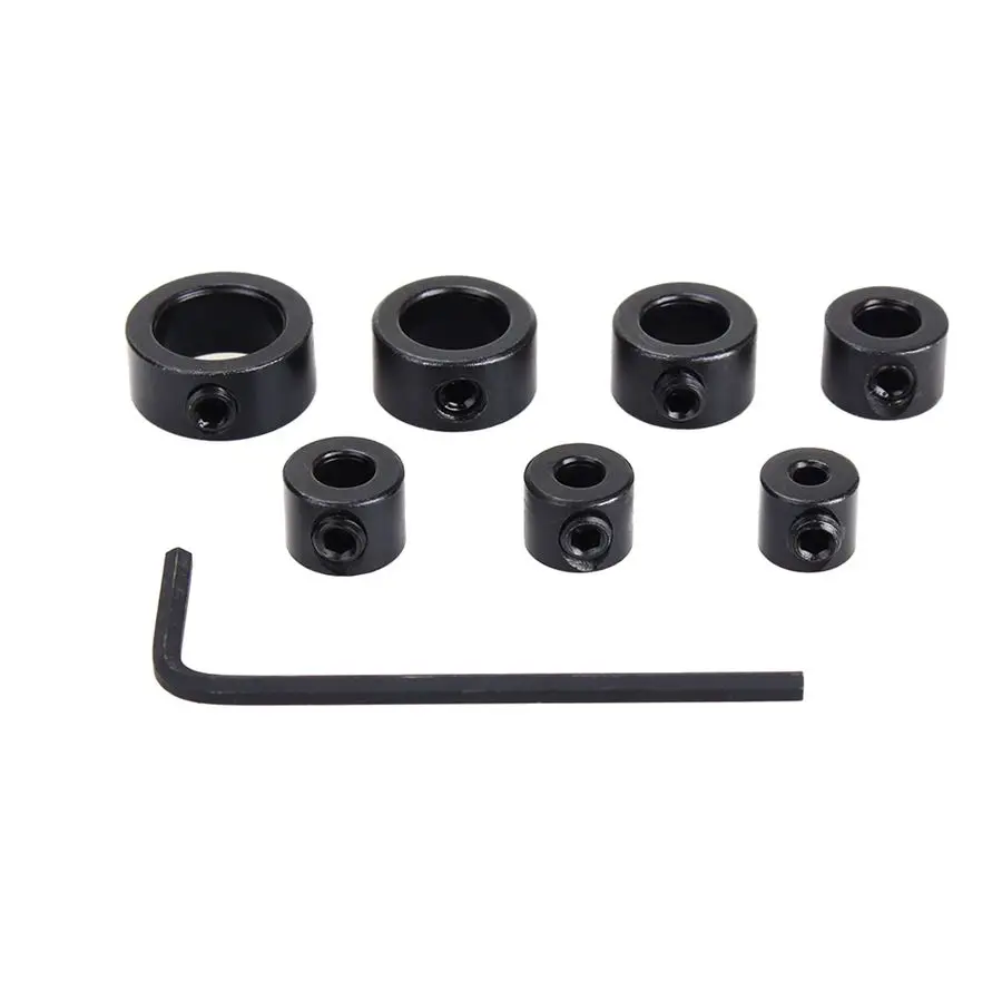 8Pcs/Lot Drill Bit Depth Stop Collar Ring Positioner Spacing Ring Locator 3-12mm With Wrench For Woodworking Drill Bit
8Pcs/Lot Drill Bit Depth Stop Collar Ring Positioner Spacing Ring Locator 3-12mm With Wrench For Woodworking Drill Bit