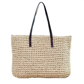 Women Rattan Wicker Woven Bag Large Capacity Beach Leisure Handbag Tote Shoulder
Women Rattan Wicker Woven Bag Large Capacity Beach Leisure Handbag Tote Shoulder