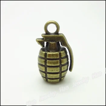 

24pcs Vintage Charms Grenade Pendant Antique bronze Zinc Alloy Fit Bracelet Necklace DIY Metal Jewelry Findings