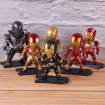 6pcs/set Mini Dolls Action Ironman Model Toy PVC Collectible Marvel Figure Q Version Avengers Iron Man 8-10cm
6pcs/set Mini Dolls Action Ironman Model Toy PVC Collectible Marvel Figure Q Version Avengers Iron Man 8-10cm