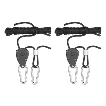 2pcs/set 1/8 inch Rope Ratchet with Reinforced Metal Gear Hanger Adjustable Heavy Duty Rope Ratchet Hanger with 150lb Capacity
2pcs/set 1/8 inch Rope Ratchet with Reinforced Metal Gear Hanger Adjustable Heavy Duty Rope Ratchet Hanger with 150lb Capacity