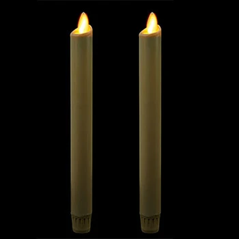Ksperway Set of 2 Flameless Moving Wick LED Taper Candles Real Wax Surface with Timer and Remote for Home Decoration
Ksperway Set of 2 Flameless Moving Wick LED Taper Candles Real Wax Surface with Timer and Remote for Home Decoration