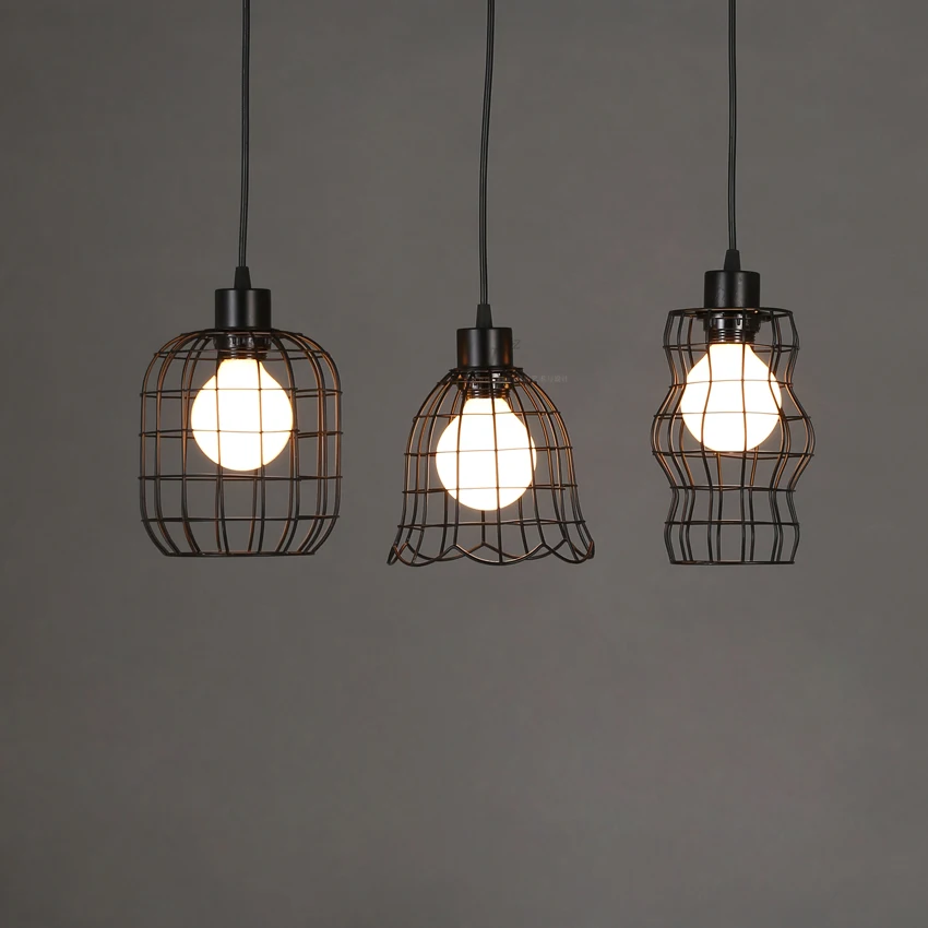 Vintage Industrial Loft Edison Cages Led Metal Wrought Iron Pendant Lights Fixtures Dining Room Gallery Pendant Hanging Lamps
Vintage Industrial Loft Edison Cages Led Metal Wrought Iron Pendant Lights Fixtures Dining Room Gallery Pendant Hanging Lamps