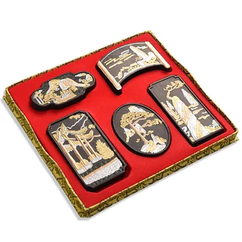Exquisite Hui Ink Block Traditional Chinese Painting Ink Stick Set Calligraphy Writing Drawing Inker Ink Collection Gift Box Set
Exquisite Hui Ink Block Traditional Chinese Painting Ink Stick Set Calligraphy Writing Drawing Inker Ink Collection Gift Box Set