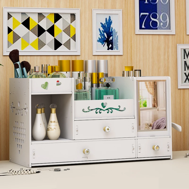 2017 Rushed New Europe Organizer Organizador Large Desktop Cosmetic Storage Box Household With Mirror Shelf Dresser Rectangle
2017 Rushed New Europe Organizer Organizador Large Desktop Cosmetic Storage Box Household With Mirror Shelf Dresser Rectangle