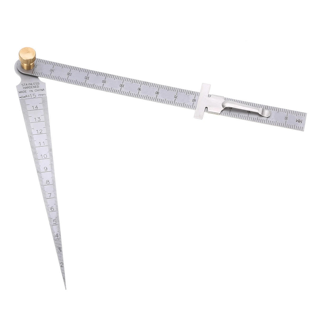 1pc Stainless Steel Depth Ruler Welding Taper Gauge Gage Feeler Gap Measuring Range 1-150mm
1pc Stainless Steel Depth Ruler Welding Taper Gauge Gage Feeler Gap Measuring Range 1-150mm