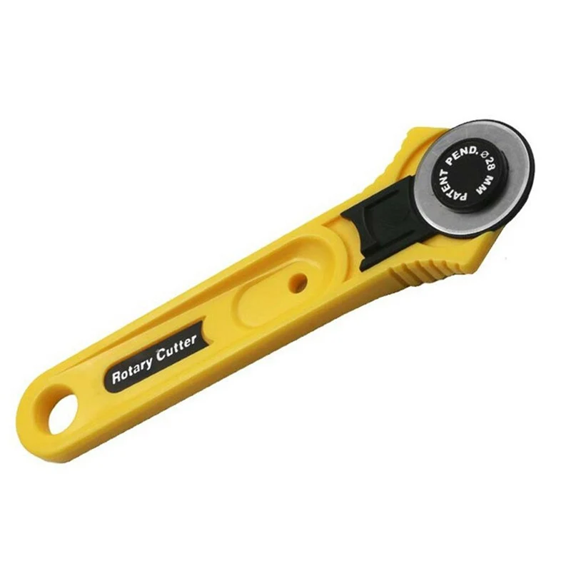 28mm Circular Rotary Cutter Knife Safety Blade Patchwork Piecing Sewing Quilting Fabric Cutting Leathercraft Tool
28mm Circular Rotary Cutter Knife Safety Blade Patchwork Piecing Sewing Quilting Fabric Cutting Leathercraft Tool