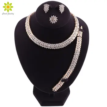 Fashion Dubai Gold Color Jewelry Set Brand 2019 Nigerian Bridal Wedding Jewelry Set Women Costume Necklace Earrings Set
Fashion Dubai Gold Color Jewelry Set Brand 2019 Nigerian Bridal Wedding Jewelry Set Women Costume Necklace Earrings Set