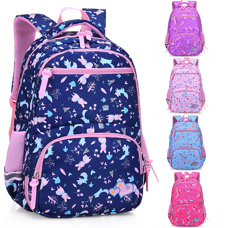 Детские школьные сумки для девочек рюкзак с принтом детский ортопедический