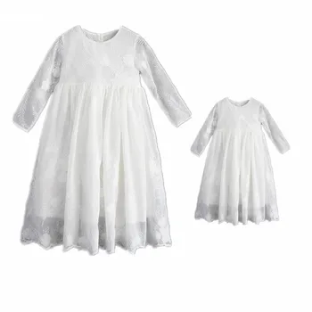 Mother Daughter Dresses Mommy Girl Lace Flower Emboridery Matching Twinning Party Dress Family Look Outfits Girls Mom Clothes
Mother Daughter Dresses Mommy Girl Lace Flower Emboridery Matching Twinning Party Dress Family Look Outfits Girls Mom Clothes