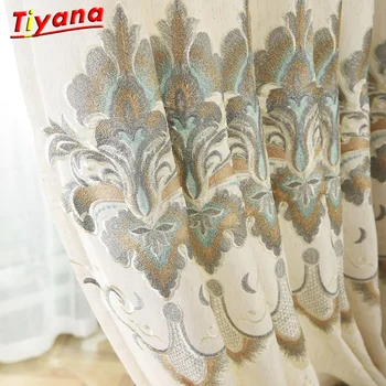Luxury Semi Blackout Curtains for Living Room Flowers Embroidery Curtains for Bedroom Windows Fabric Blinds Tulle Curtains 30
Luxury Semi Blackout Curtains for Living Room Flowers Embroidery Curtains for Bedroom Windows Fabric Blinds Tulle Curtains 30