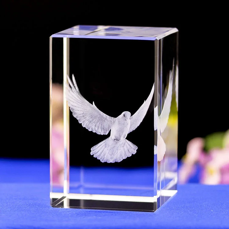 K9 Crystal Laser 3D Internal Sculpture Inter-engraving Pigeon Mini Creative Gift Office Desk Home Decoration Crafts Peace Dove
K9 Crystal Laser 3D Internal Sculpture Inter-engraving Pigeon Mini Creative Gift Office Desk Home Decoration Crafts Peace Dove