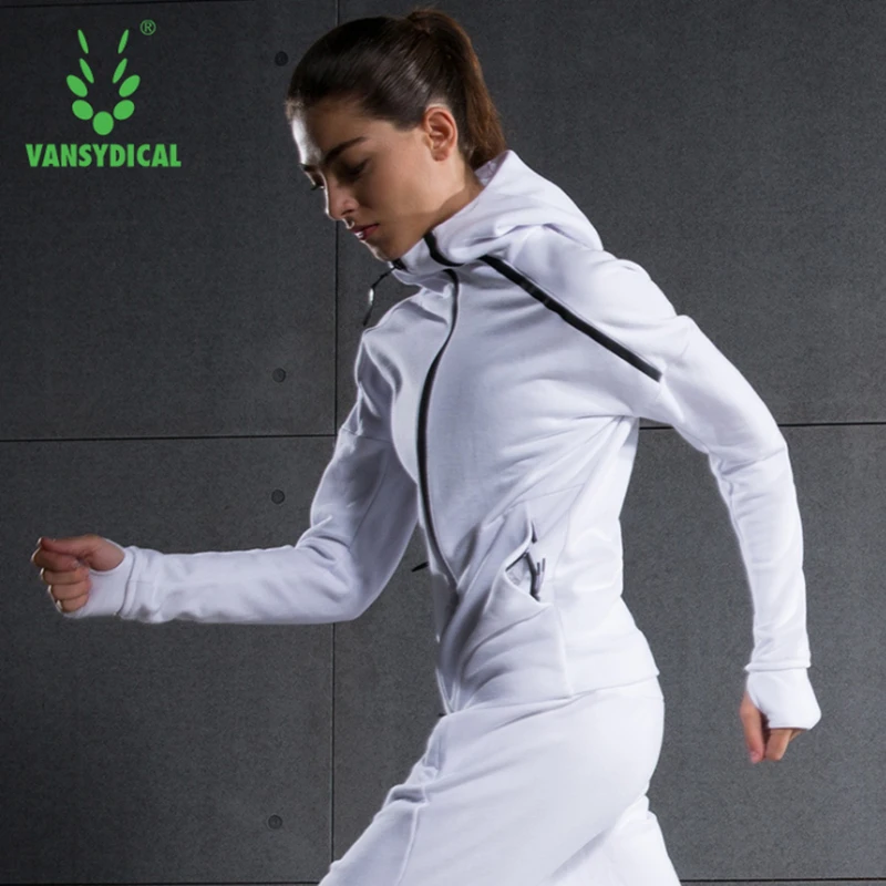 Vansydical Winter Sports Running Jacket Women's Double Zipper Hooded Sportswear Breathable Fitness Workout Windproof Outerwear
Vansydical Winter Sports Running Jacket Women's Double Zipper Hooded Sportswear Breathable Fitness Workout Windproof Outerwear