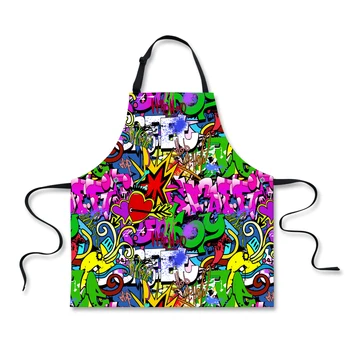 FORUDESIGNS Graffiti Pattern Sleeveless Anti-oil Aprons Kitchen Cooking Waist Women Apron BBQ Chef Apron Gardener Aprons 75*67cm
FORUDESIGNS Graffiti Pattern Sleeveless Anti-oil Aprons Kitchen Cooking Waist Women Apron BBQ Chef Apron Gardener Aprons 75*67cm