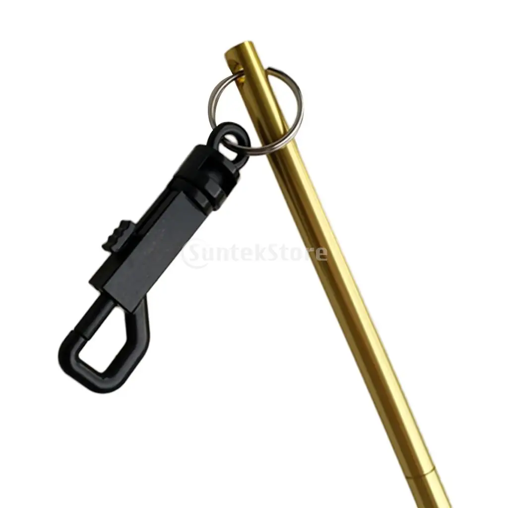 Portable Durable Aluminum Scuba Diving Diver Lobster Tickle Pointer Stick Rod Tank Banger with Bolt Snap Clip - Choose Color