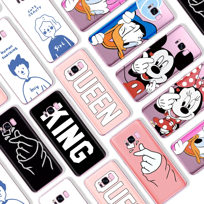 Love Heart Cartoon Case For Samsung Galaxy S10 Plus S4 S5 Mini S6 S7 Edge Plus S8 S9 Plus S10e King Queen Patterned Couple Cover
Love Heart Cartoon Case For Samsung Galaxy S10 Plus S4 S5 Mini S6 S7 Edge Plus S8 S9 Plus S10e King Queen Patterned Couple Cover