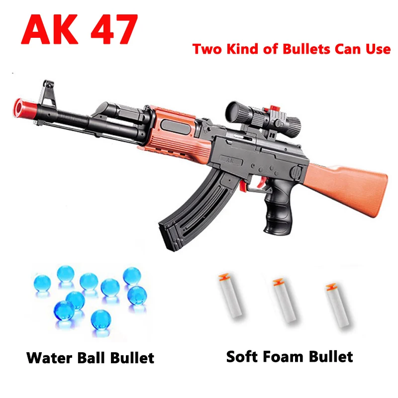 New AK 47 Toy Gun Pistol Gun 400 Pcs Water Absorb Bullet 3 Pcs Soft Bullet Soft Foam Bullet Orbeez Water Gun Airgun Toy For Kids
New AK 47 Toy Gun Pistol Gun 400 Pcs Water Absorb Bullet 3 Pcs Soft Bullet Soft Foam Bullet Orbeez Water Gun Airgun Toy For Kids