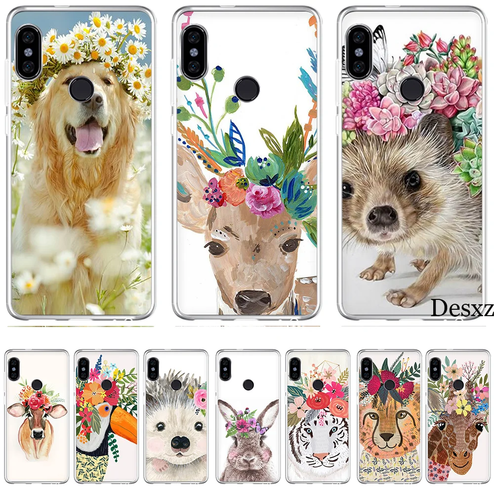Phone Case Head Wearing Flowers Hedgehog Cow Dog Fox For Xiaomi Redmi Mi 8 SE Note 5 5A 6 6X Pro MIX 2S A2 Lite Plus 4X 4A S2 F1
Phone Case Head Wearing Flowers Hedgehog Cow Dog Fox For Xiaomi Redmi Mi 8 SE Note 5 5A 6 6X Pro MIX 2S A2 Lite Plus 4X 4A S2 F1
