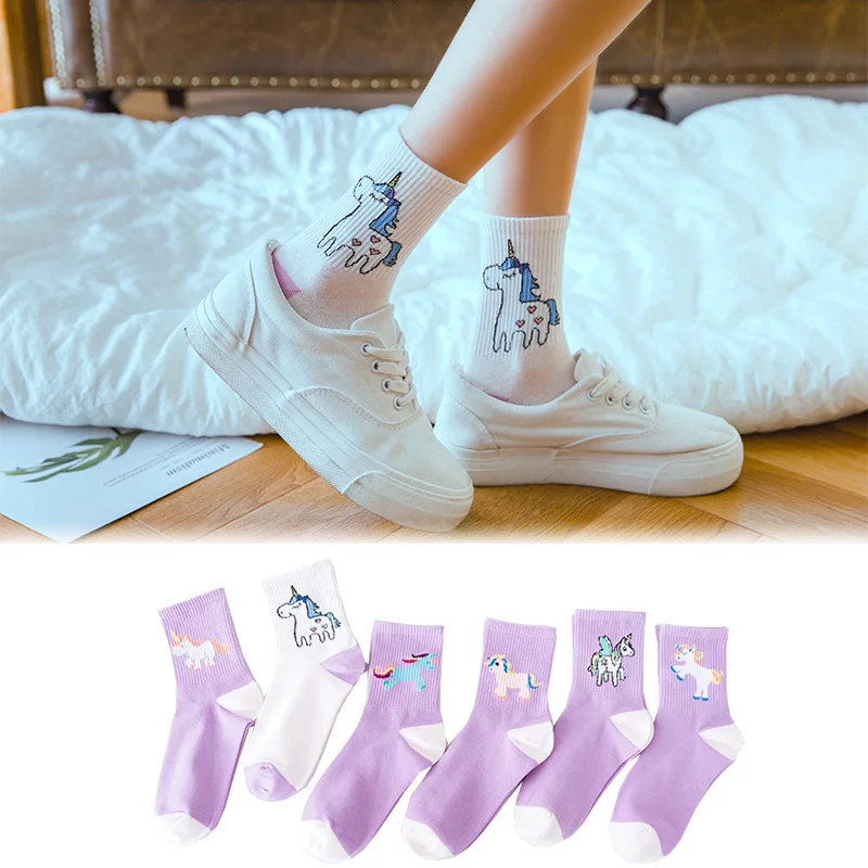 Sexy Fall Women Cotton Unicorn Socks Cartoon Animals Popular Funny Socks Printed cartoon unicorn pattern Art Happy Socks
Sexy Fall Women Cotton Unicorn Socks Cartoon Animals Popular Funny Socks Printed cartoon unicorn pattern Art Happy Socks