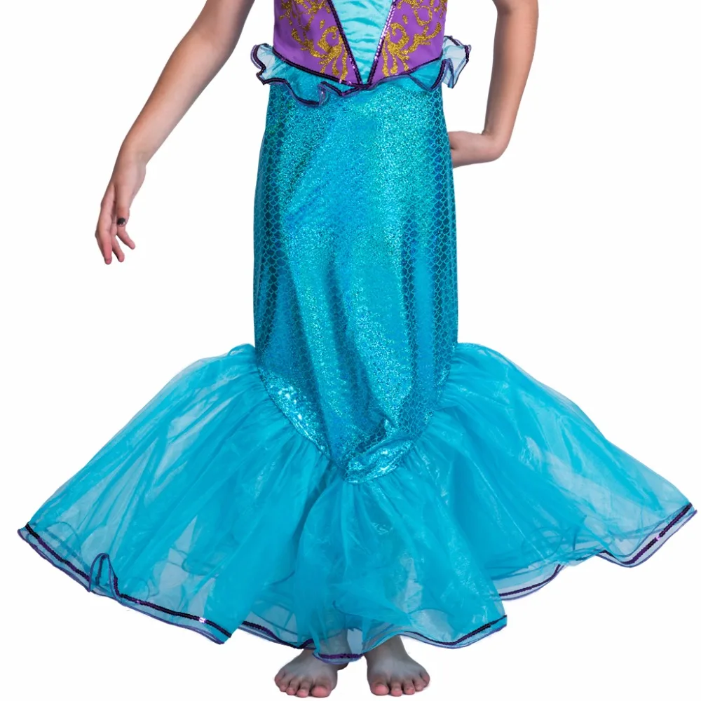 Girl Princess Costume Little Mermaid Cosplay Fancy Dress Baby Girl