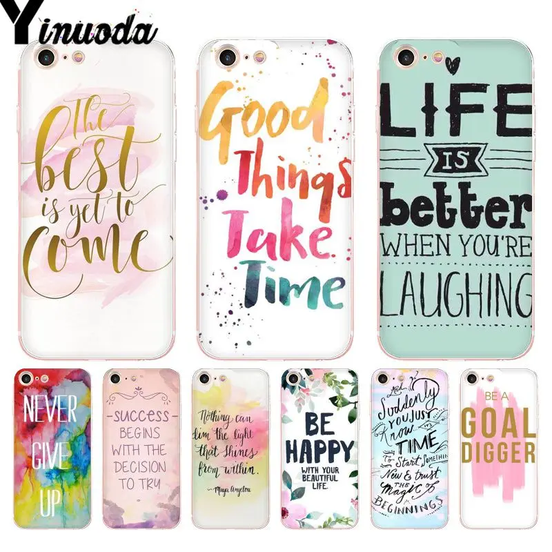 Yinuoda Positive Words Be Happy Motivation Transparent Phone Case For iPhone 8 7 6S Plus 5S SE XR XS MAX11 11pro 11promax
Yinuoda Positive Words Be Happy Motivation Transparent Phone Case For iPhone 8 7 6S Plus 5S SE XR XS MAX11 11pro 11promax