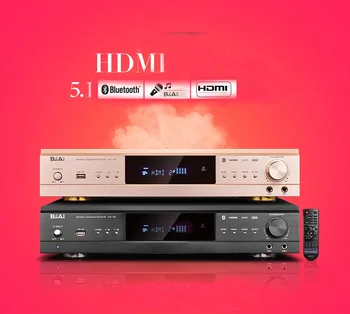Gold/Black 600W 105HDMI High Definition Digital 5.1 Channel Bluetooth Digital Karaoke Home Theater Amplifier Fiber Coaxial
Gold/Black 600W 105HDMI High Definition Digital 5.1 Channel Bluetooth Digital Karaoke Home Theater Amplifier Fiber Coaxial