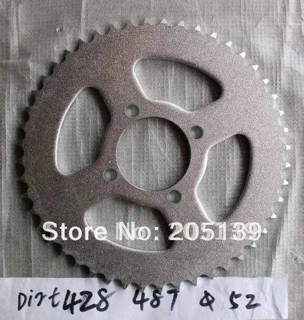 Фото motorcycle parts rear gear sprocket tandwiel 48 tooth 428 chain inner bore 52 mm for MOTO ATV Dirt pit bike pitbike | Автомобили и