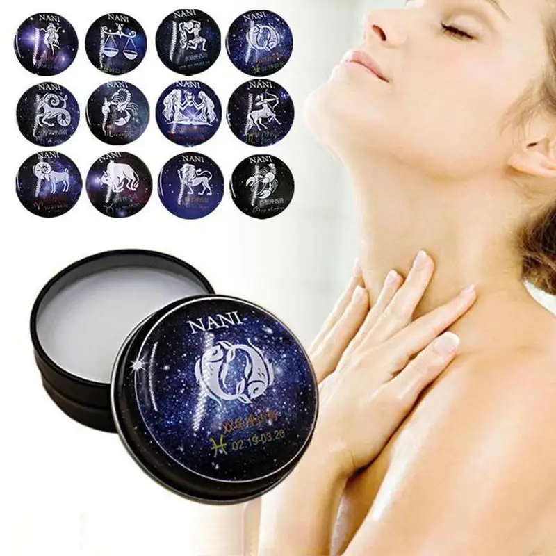 Universal 12 Constellation Solid Perfume Portable Skin Care Balm Deodorants Antiperspirants Women Men Body Romantic Fragrance
Universal 12 Constellation Solid Perfume Portable Skin Care Balm Deodorants Antiperspirants Women Men Body Romantic Fragrance
