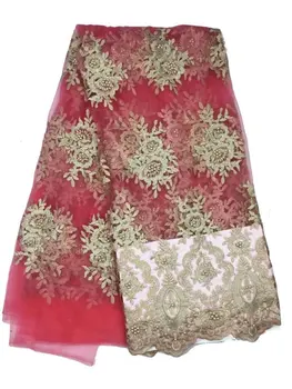 African Lace Fabric 2017 Embroidered Nigerian Laces Fabric Bridal High Quality French Tulle Lace Fabric With Beads For Women 5yd
African Lace Fabric 2017 Embroidered Nigerian Laces Fabric Bridal High Quality French Tulle Lace Fabric With Beads For Women 5yd