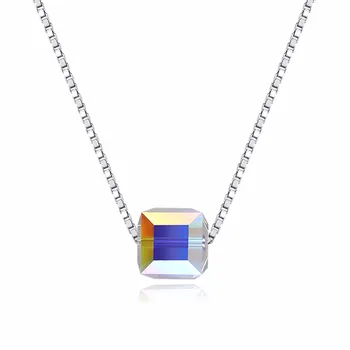 S925 crystal Swarovsk Elements Square sterling silver necklace CZ Pendant Necklace For Women Ladies Lovers Valentine's Day Gifts
S925 crystal Swarovsk Elements Square sterling silver necklace CZ Pendant Necklace For Women Ladies Lovers Valentine's Day Gifts