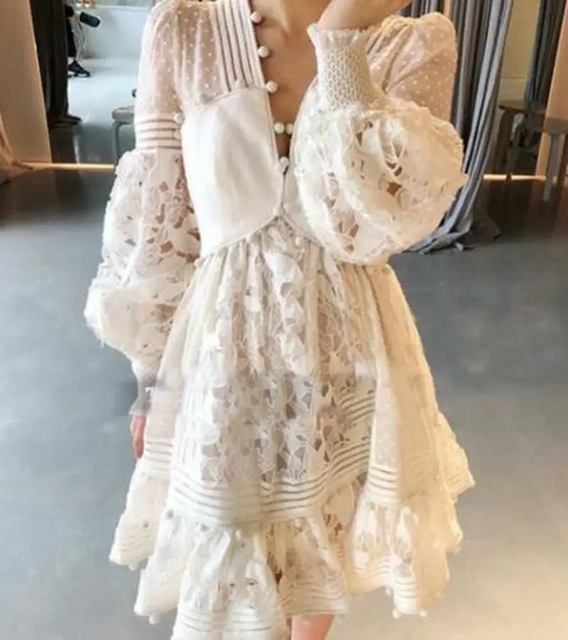 Women Sexy V-neck Shirts Sweet Lace Lantern Long Sleeve Dress Party Casual Tops White Boho Slim Fit A220
Women Sexy V-neck Shirts Sweet Lace Lantern Long Sleeve Dress Party Casual Tops White Boho Slim Fit A220