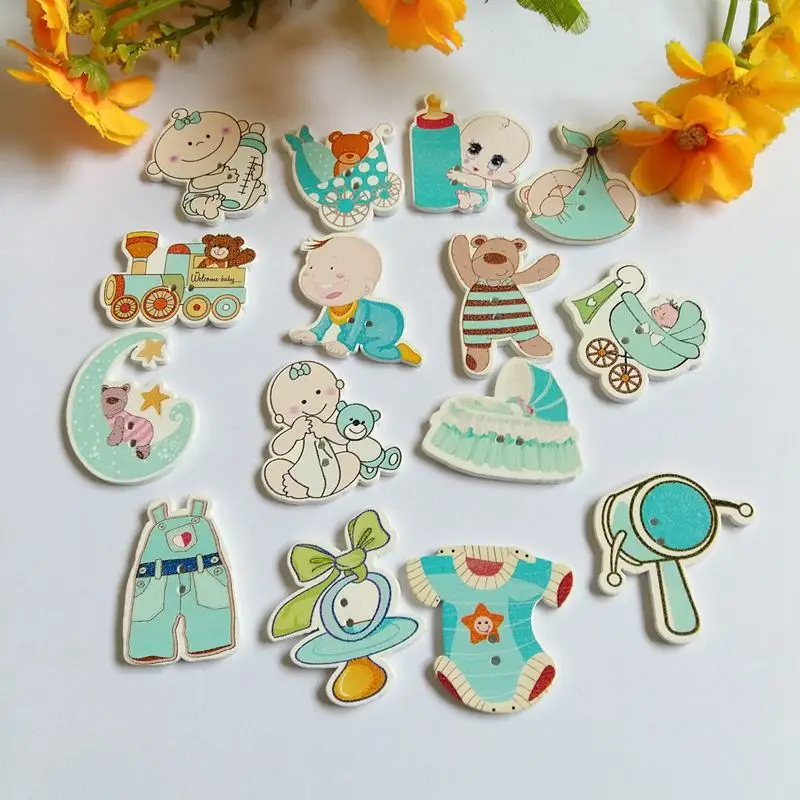 40pcs/lot Randomly mixed baby Wooden Buttons Craft DIY Scrapbooking Buttons Home Decor Sewing Accessories
40pcs/lot Randomly mixed baby Wooden Buttons Craft DIY Scrapbooking Buttons Home Decor Sewing Accessories
