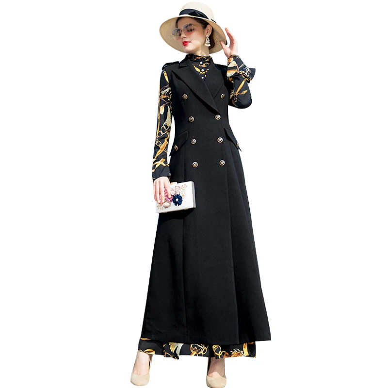 Office Lady Women Black Long Vest Coat Europen Style Double Breasted Coat Sleeveless Jacket Button Outwear Casual Top DZ1028
Office Lady Women Black Long Vest Coat Europen Style Double Breasted Coat Sleeveless Jacket Button Outwear Casual Top DZ1028