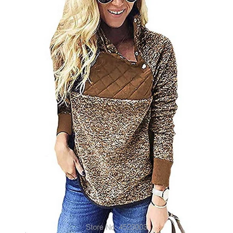 Women's Warm Long Sleeves Oblique Button Neck Splice Geometric Pattern Fleece Pullover Coat Sweatshirts Outwear
Women's Warm Long Sleeves Oblique Button Neck Splice Geometric Pattern Fleece Pullover Coat Sweatshirts Outwear