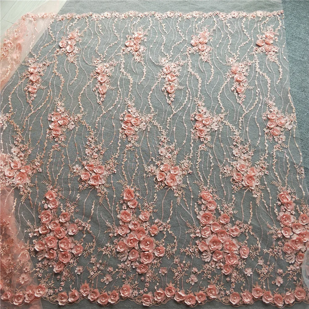 3D satin pearl sequined lace fabric DIY heavy industry materials European version of beaded lace fabric Marriage gauze fabrics
3D satin pearl sequined lace fabric DIY heavy industry materials European version of beaded lace fabric Marriage gauze fabrics