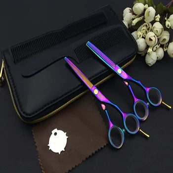 SMITH CHU Rainbow hair scissors 5.5 INCH cutting scissors & thinning shear packaging 1SET/LOT NEW
SMITH CHU Rainbow hair scissors 5.5 INCH cutting scissors & thinning shear packaging 1SET/LOT NEW