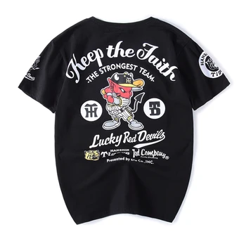 2019 Summer Harajuku letter Devil Printing Short Sleeve Unisex Women Femme Loose T Shirt Casual Men T-Shirt Tops Tees
2019 Summer Harajuku letter Devil Printing Short Sleeve Unisex Women Femme Loose T Shirt Casual Men T-Shirt Tops Tees