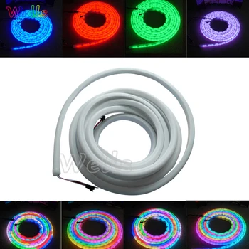 High quality 5m/Roll 30/60led/m WS2811 WS2812B SK6822 flex neon digital RGB dream color LED pixel light 
High quality 5m/Roll 30/60led/m WS2811 WS2812B SK6822 flex neon digital RGB dream color LED pixel light