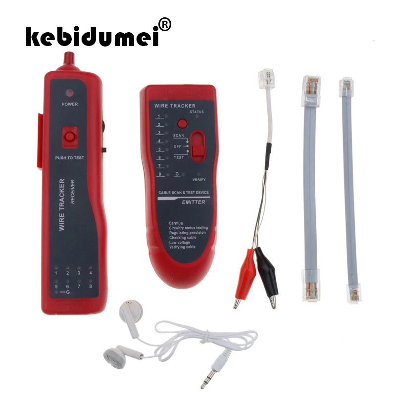kebidumei Multifunction RJ11 RJ45 Cable Wire Tracker Telephone Network Phone Generator Tester Diagnose Tone Networking Tool
kebidumei Multifunction RJ11 RJ45 Cable Wire Tracker Telephone Network Phone Generator Tester Diagnose Tone Networking Tool