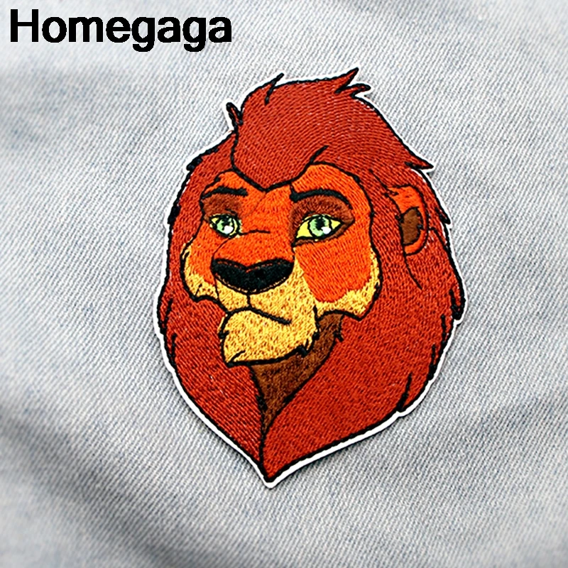 Homegaga Lion king applique patches diy iron on para shoe jeans bag shirt clothes jersey punk stickers embroideried badges D2105
Homegaga Lion king applique patches diy iron on para shoe jeans bag shirt clothes jersey punk stickers embroideried badges D2105