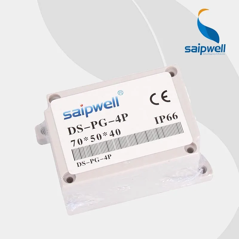 DS-PG-4P 70*50*40mm CE approve High Quality ABS Waterproof Terminal Block Box with 4 Terminal *IP66*Junction Box
DS-PG-4P 70*50*40mm CE approve High Quality ABS Waterproof Terminal Block Box with 4 Terminal *IP66*Junction Box
