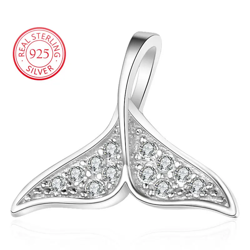 Fine Jewelry 925 Sterling Silver Fish Tail Pendant for Women Exquisite Zircon Accessories for Necklace Making
Fine Jewelry 925 Sterling Silver Fish Tail Pendant for Women Exquisite Zircon Accessories for Necklace Making