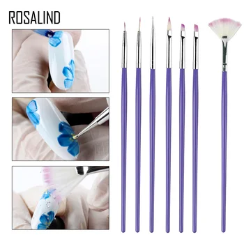 ROSALIND Nail Art Brushes For UV Gel Polish Painting Drawing Nails Accessoires 7PCS/Set Dotting Liner Pen Kit For Manicure
ROSALIND Nail Art Brushes For UV Gel Polish Painting Drawing Nails Accessoires 7PCS/Set Dotting Liner Pen Kit For Manicure