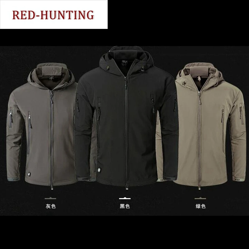 Hunting Gear Men's Soft Shell Military Tactical Jacket Outdoor Camouflage Hunting Fleece Hooded Coat
Hunting Gear Men's Soft Shell Military Tactical Jacket Outdoor Camouflage Hunting Fleece Hooded Coat
