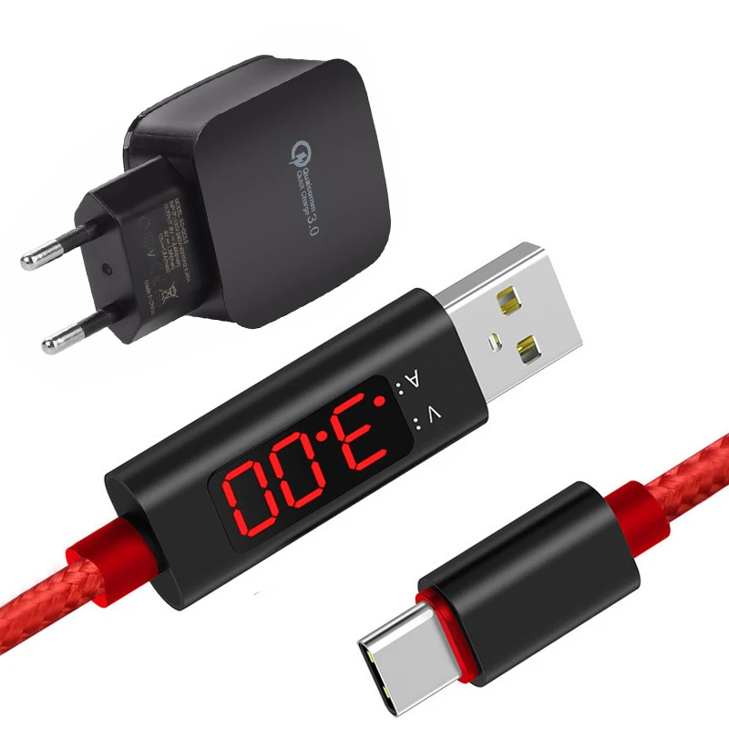 3A(Max) Voltage Current Display Nylon Braided Type-C Fast Charing Cable For SAMSUNG Note 9 S9 S8+ XIAOMI MI8 MIX3 OnePlus 6T 5T
3A(Max) Voltage Current Display Nylon Braided Type-C Fast Charing Cable For SAMSUNG Note 9 S9 S8+ XIAOMI MI8 MIX3 OnePlus 6T 5T