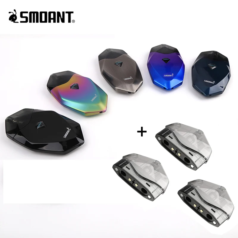 Original Smoant Karat Pod Kit Electronic Cigarette with 2ML Pod Atomizer Cartridge and 370mAh Battery with Quartz Coil Vape
Original Smoant Karat Pod Kit Electronic Cigarette with 2ML Pod Atomizer Cartridge and 370mAh Battery with Quartz Coil Vape