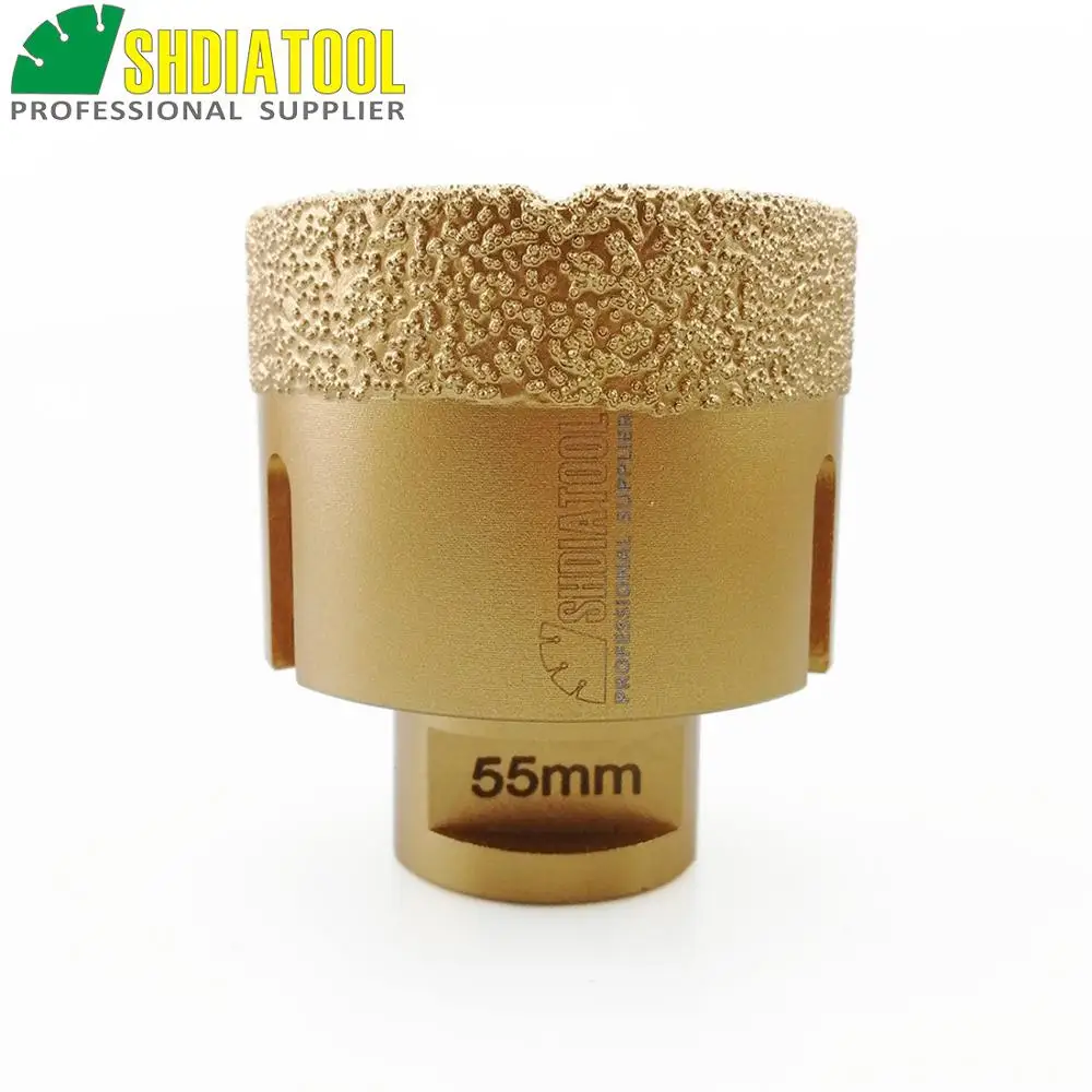 Diameter 55mm x 15mm Vacuum brazed diamond drilling core bits hole saw granite marble ceramic drill cutter
Diameter 55mm x 15mm Vacuum brazed diamond drilling core bits hole saw granite marble ceramic drill cutter