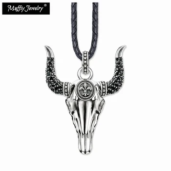 Bull Skull Leather Necklace,Europe Style Glam Fashion Good Jewelry For Women,2019 Gift In 925 Sterling Silver,Super Deals
Bull Skull Leather Necklace,Europe Style Glam Fashion Good Jewelry For Women,2019 Gift In 925 Sterling Silver,Super Deals
